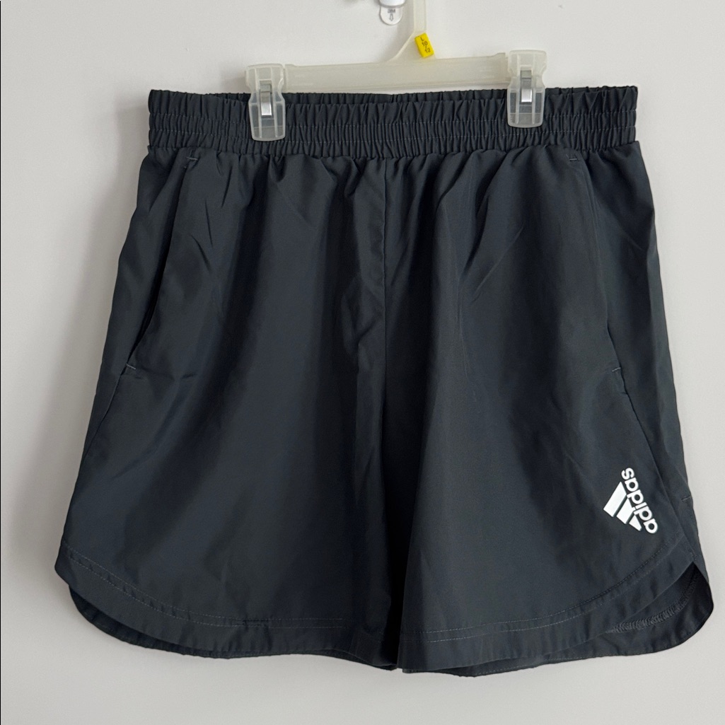 Adidas Gray Athletic Shorts Size L 7”